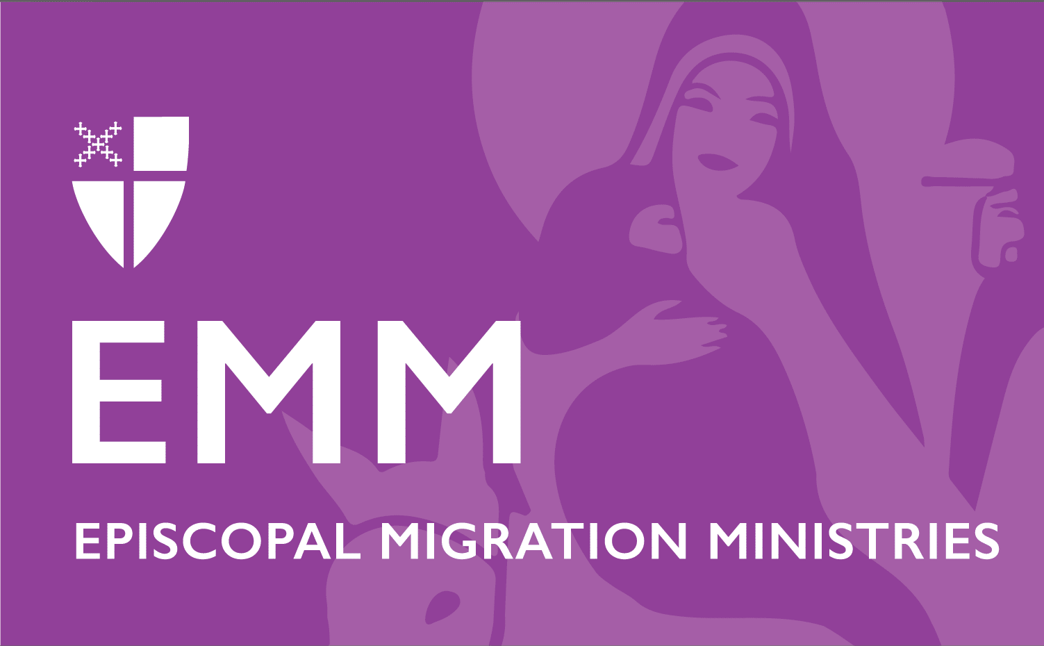 EMM logo with mary, jesus, and joseph