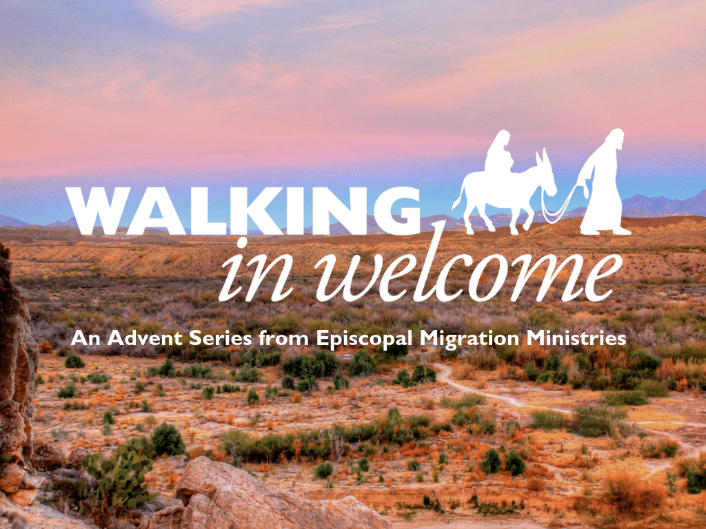 Walking in Welcome slide